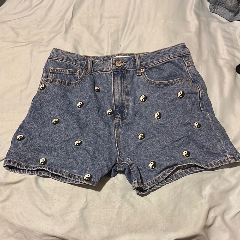 Denim Yin Yang Women's Shorts